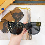 Side view of Louis Vuitton unisex sunglasses