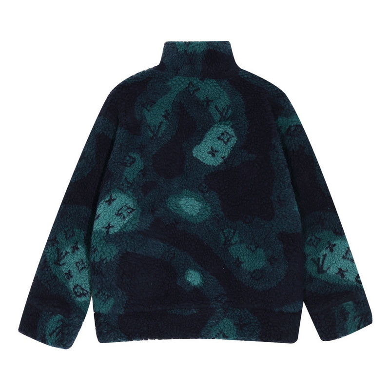 Side profile of Louis Vuitton luxury clothing with label-forward styling
