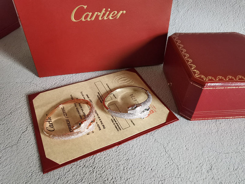 Angled view of Cartier unisex jewelry piece