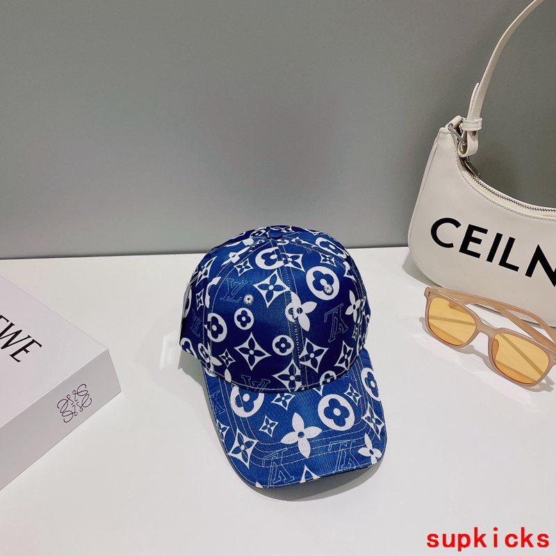 Close-up detail view of Louis Vuitton unisex cap