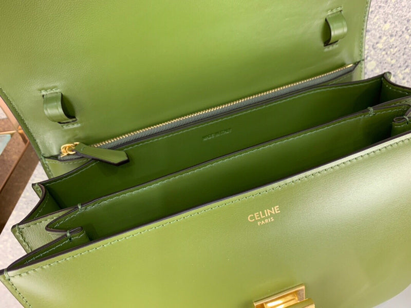 Side profile of structured refined women's handbag – women's luxury accessory