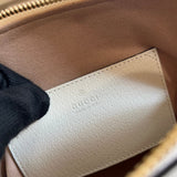 Side view of versatile structured handbag