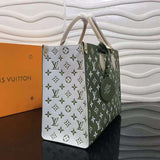 Close-up detail of signature premium women's handbag – women's luxury accessory