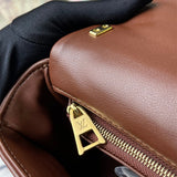  structured shoulder bag detail view showing craftsmanship 8