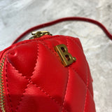 Refined Premium PU Leather Handbag - Signature Hardware Accents | Women's Designer-Inspired Purse #1045 - interior view (image 6) of designer-inspired handbag
