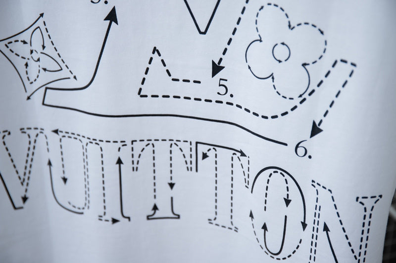 Back view of Louis Vuitton cotton t-shirt with relaxed-fit cut
