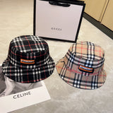 Close-up detail view of Burberry unisex cap