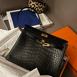 Close-up detail of curated bag design