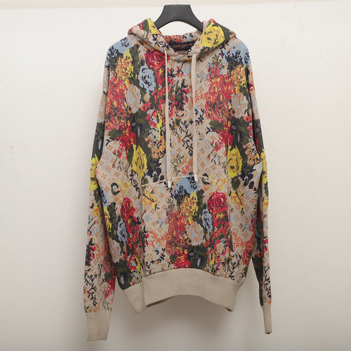 Front view of Louis Vuitton luxury clothing with label-forward styling