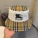 Angled view of Burberry unisex cap