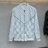 Back view of Gucci luxury clothing with logo-detail design