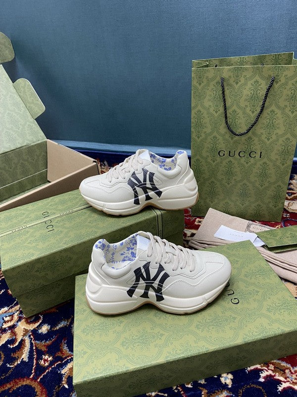 Gucci classic monochrome luxury sneakers view 5 low-top design