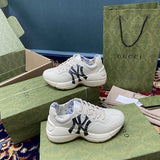 Gucci classic monochrome luxury sneakers view 5 low-top design