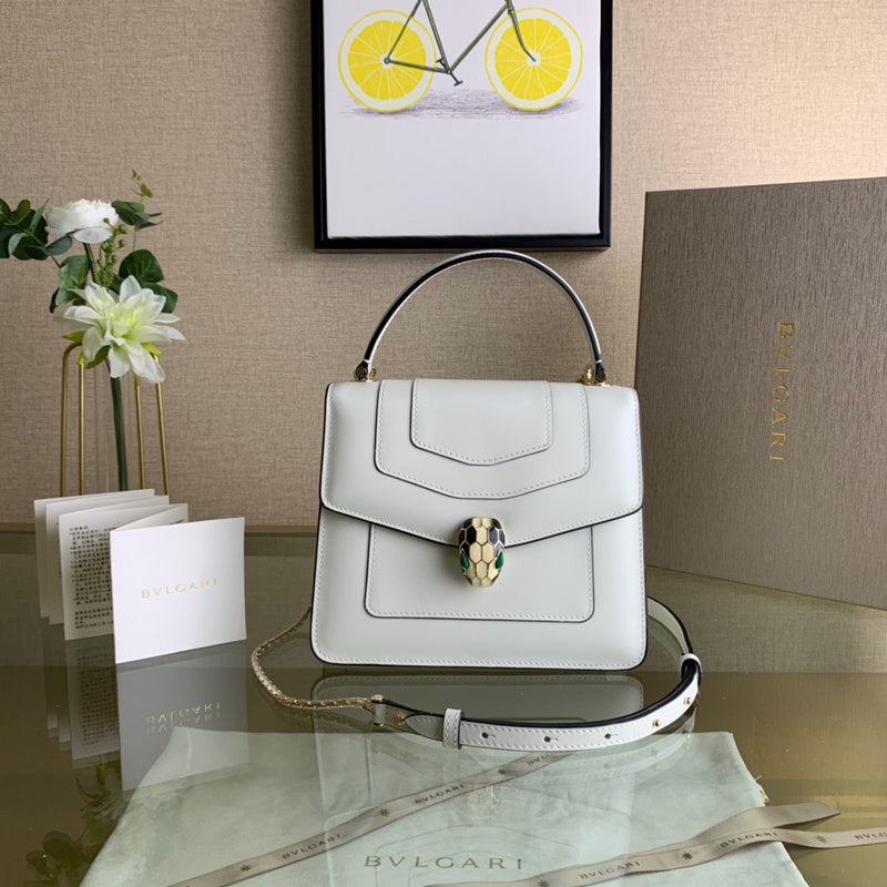 Refined Premium PU Leather Handbag - Polished Finish | Women's Luxury Handbag #1695 - front view (image 1) of designer-inspired handbag