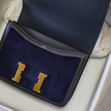 Side view of effortless structured handbag