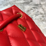 Statement Faux Leather Handbag - Premium Craftsmanship Detailing | Women's Premium Handbag #794 - styled full view (image 7) of designer-inspired handbag