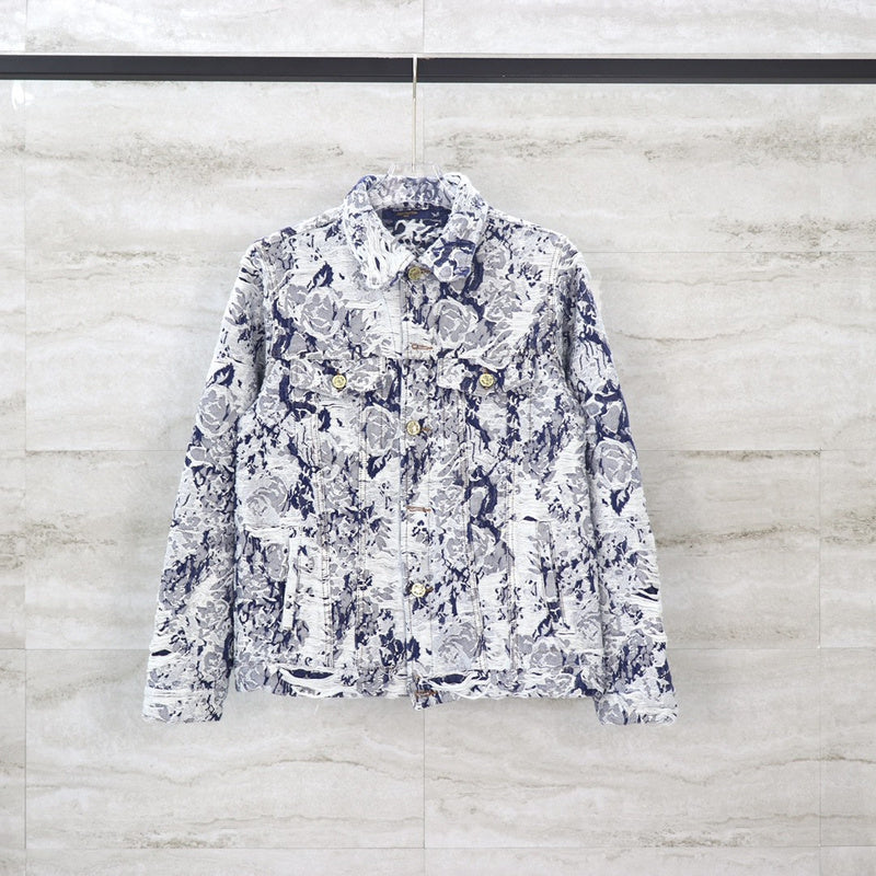 Side profile of Louis Vuitton luxury clothing with relaxed-fit cut