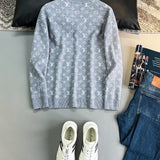 Side profile of Louis Vuitton luxury clothing with monogram-inspired silhouette
