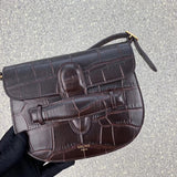 Close-up detail of structured statement women's handbag – women's designer-style accessory