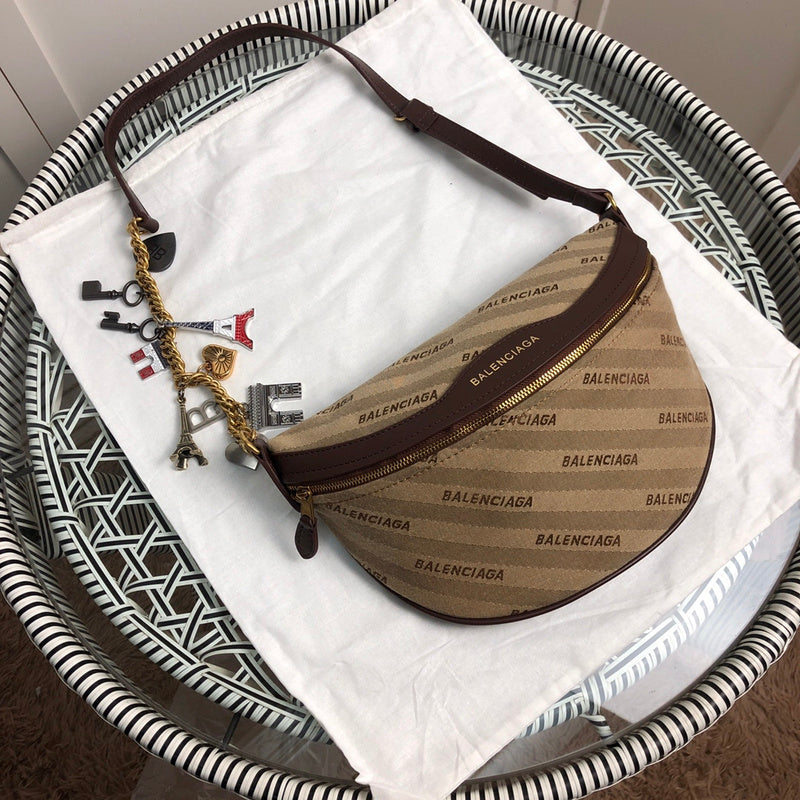Front view of sleek refined women's handbag – women's luxury handbag