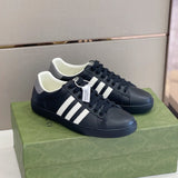 Gucci Designer sneakers in crisp white heritage-inspired look front view