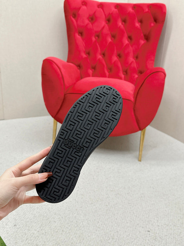 Gucci all-black luxury sneakers view 4 low-top design