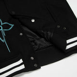 Front view of Louis Vuitton luxury clothing with label-forward styling