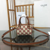 Side profile of premium classic women's handbag – women's luxury accessory