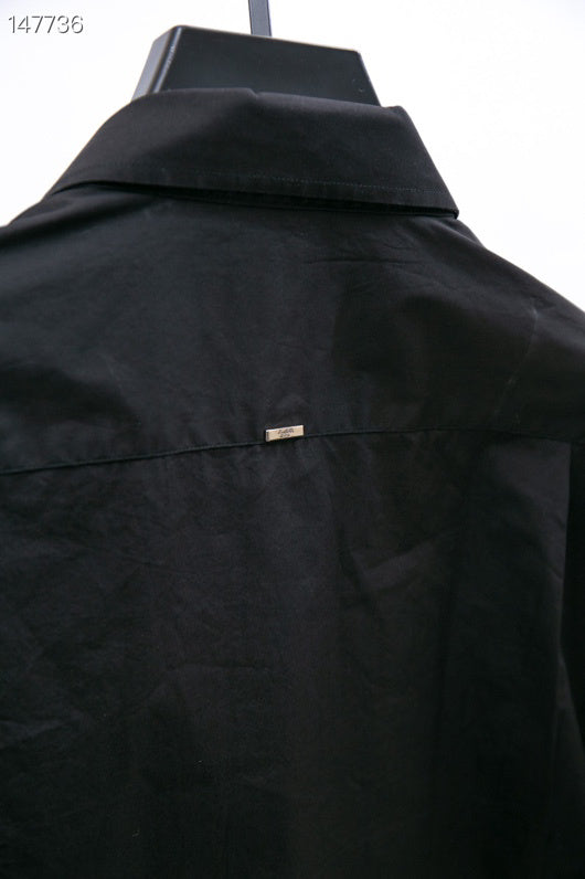 Back view of Louis Vuitton luxury clothing with monogram-inspired silhouette
