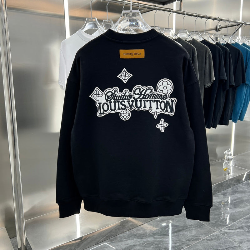 Side profile of Louis Vuitton luxury clothing with relaxed-fit cut