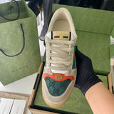 Gucci bold contrast luxury sneakers view 9 breathable knit upper