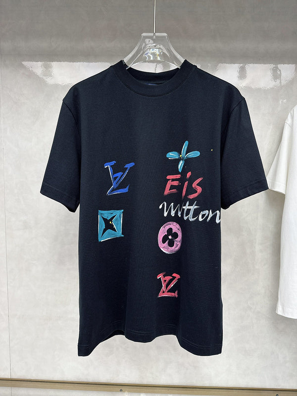 Side profile of Louis Vuitton cotton t-shirt with streetwear-inspired cut