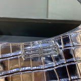 Understated Faux Leather Handbag - Polished Finish | Women's Designer-Inspired Purse #395 - interior view (image 6) of designer-inspired handbag