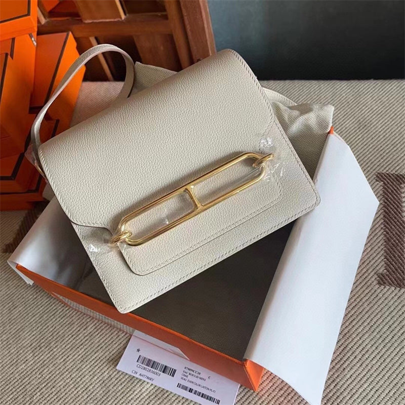 Close-up detail of polished bag design