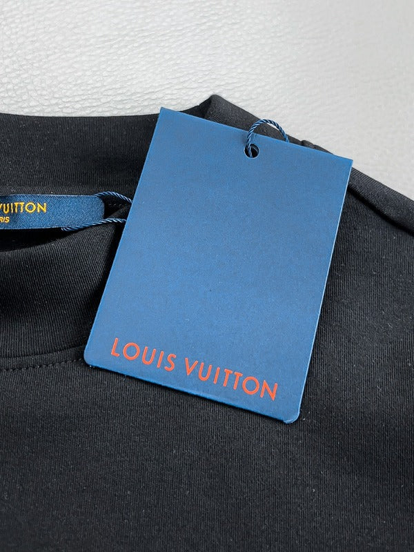 Side profile of Louis Vuitton luxury clothing with everyday silhouette