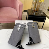 Givenchy Grey Slip-On Sneakers - Heel Detail View