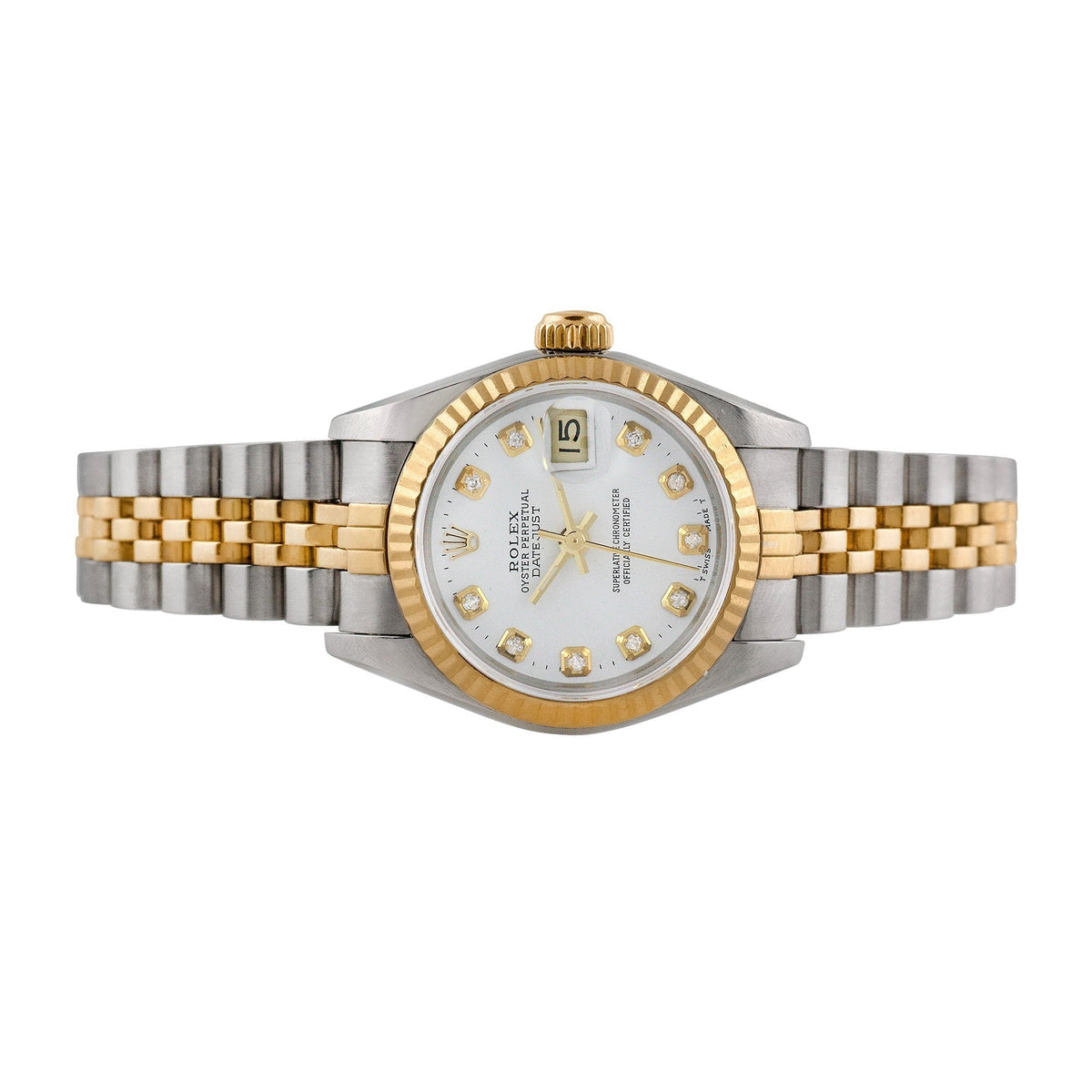 Front view of Rolex women's watch