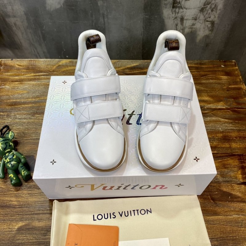 Close-up of Louis Vuitton shoes craftsmanship