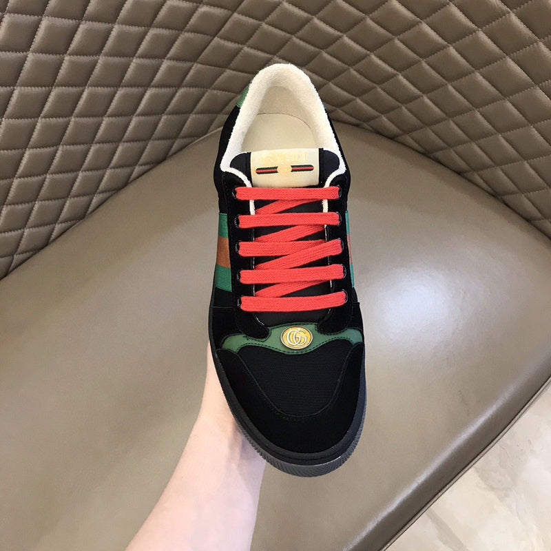 Gucci clean off-white luxury sneakers view 4 premium leather build
