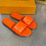 Louis Vuitton Nude Platform Heels - Front View