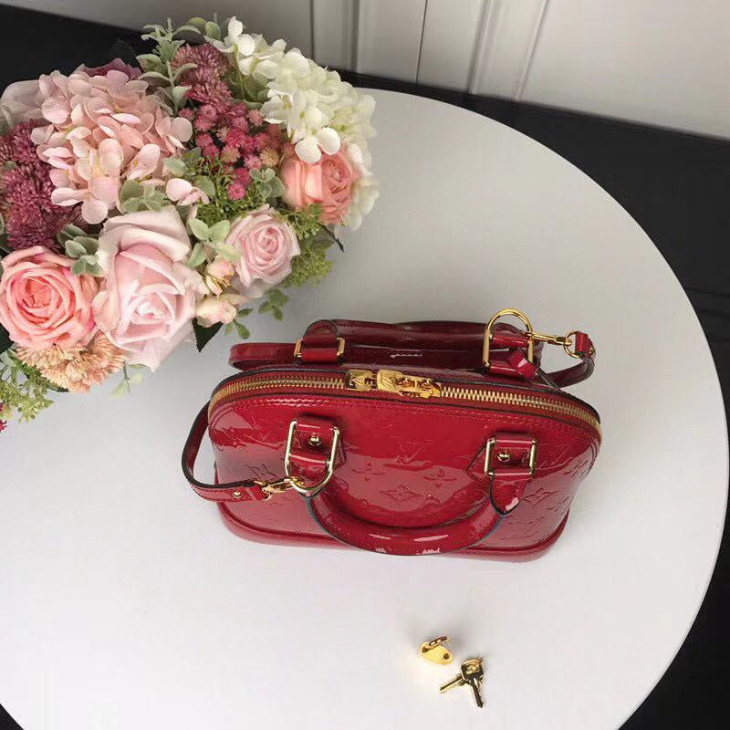 Back view of refined statement women's handbag – women's luxury handbag
