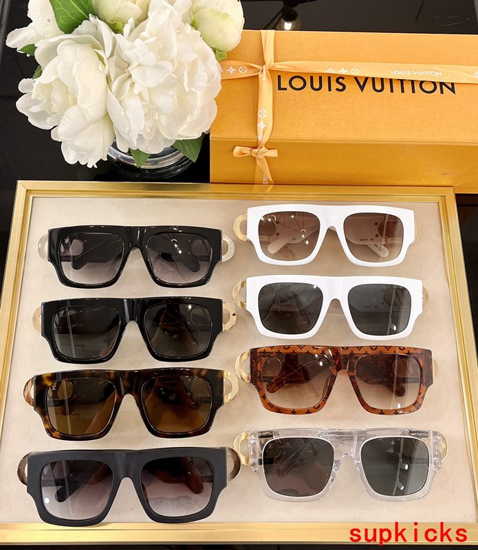 Lifestyle view of Louis Vuitton unisex sunglasses