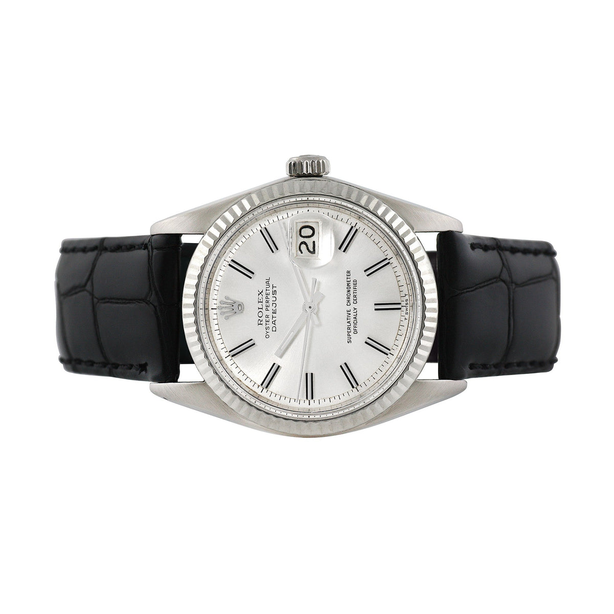 Front view of Rolex men's watch