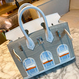 Polished bag shown from front angle