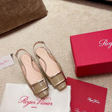 Roger Vivier luxury shoes close-up — premium authentic designer style
