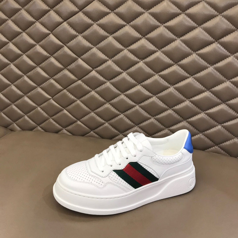 Gucci bold contrast luxury sneakers view 6 signature lace-up style