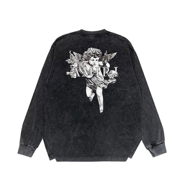 Close-up of Amiri hoodie craftsmanship
