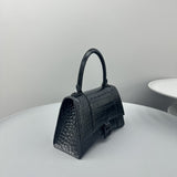 Zivas Charm Polished Finish Statement Handbag (Refined Practical Design) – Front View
