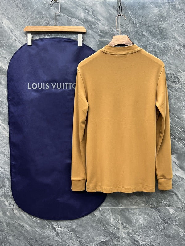 Side profile of Louis Vuitton luxury clothing with streetwear-inspired cut