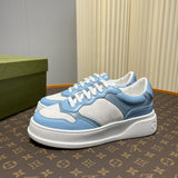Gucci crisp white luxury sneakers view 8 heritage-inspired look